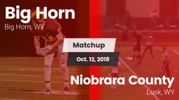 Matchup: Big Horn  vs. Niobrara County  2018