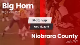 Matchup: Big Horn  vs. Niobrara County  2019