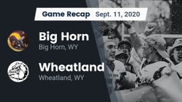 Recap: Big Horn  vs. Wheatland  2020