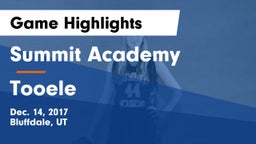 Summit Academy  vs Tooele  Game Highlights - Dec. 14, 2017