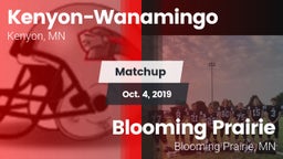 Matchup: Kenyon-Wanamingo vs. Blooming Prairie  2019