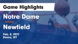 Notre Dame  vs Newfield  Game Highlights - Feb. 8, 2022