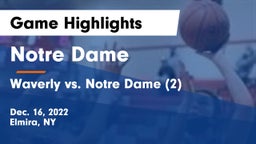 Notre Dame  vs Waverly vs. Notre Dame (2) Game Highlights - Dec. 16, 2022