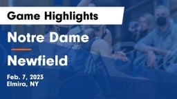 Notre Dame  vs Newfield  Game Highlights - Feb. 7, 2023