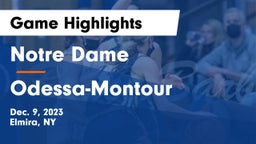 Notre Dame  vs Odessa-Montour  Game Highlights - Dec. 9, 2023