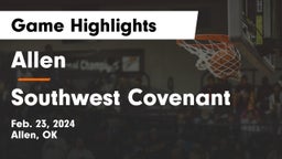 Allen  vs Southwest Covenant  Game Highlights - Feb. 23, 2024