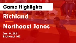 Richland  vs Northeast Jones  Game Highlights - Jan. 8, 2021