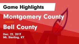Montgomery County  vs Bell County  Game Highlights - Dec. 22, 2019