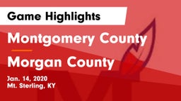 Montgomery County  vs Morgan County  Game Highlights - Jan. 14, 2020