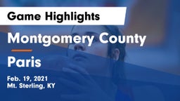 Montgomery County  vs Paris  Game Highlights - Feb. 19, 2021