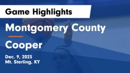 Montgomery County  vs Cooper  Game Highlights - Dec. 9, 2023