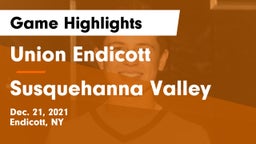 Union Endicott vs Susquehanna Valley  Game Highlights - Dec. 21, 2021