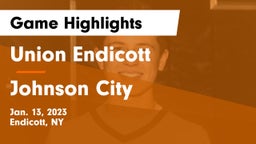 Union Endicott vs Johnson City  Game Highlights - Jan. 13, 2023