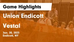 Union Endicott vs Vestal  Game Highlights - Jan. 20, 2023