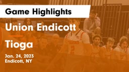 Union Endicott vs Tioga  Game Highlights - Jan. 24, 2023