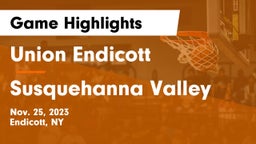 Union Endicott vs Susquehanna Valley  Game Highlights - Nov. 25, 2023