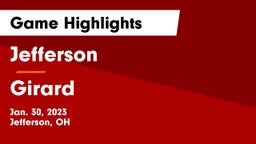 Jefferson  vs Girard  Game Highlights - Jan. 30, 2023