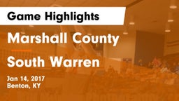 Marshall County  vs South Warren  Game Highlights - Jan 14, 2017