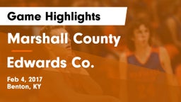 Marshall County  vs Edwards Co. Game Highlights - Feb 4, 2017