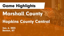 Marshall County  vs Hopkins County Central  Game Highlights - Jan. 6, 2023