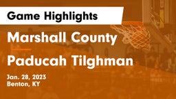 Marshall County  vs Paducah Tilghman  Game Highlights - Jan. 28, 2023