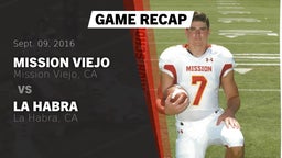 Recap: Mission Viejo  vs. La Habra  2016
