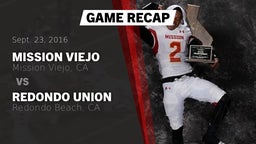 Recap: Mission Viejo  vs. Redondo Union  2016
