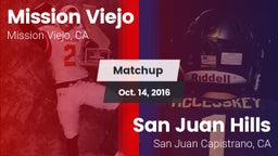 Matchup: Mission Viejo High vs. San Juan Hills  2016