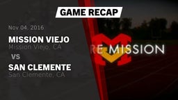 Recap: Mission Viejo  vs. San Clemente  2016