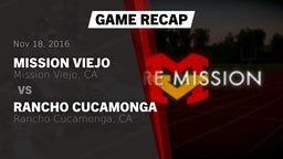 Recap: Mission Viejo  vs. Rancho Cucamonga  2016
