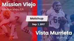 Matchup: Mission Viejo High vs. Vista Murrieta  2017