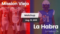 Matchup: Mission Viejo High vs. La Habra  2018