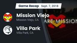 Recap: Mission Viejo  vs. Villa Park  2018