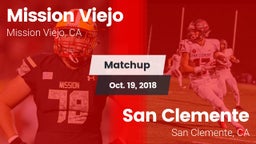 Matchup: Mission Viejo High vs. San Clemente  2018