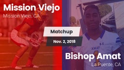 Matchup: Mission Viejo High vs. Bishop Amat  2018