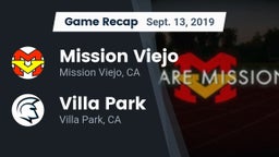 Recap: Mission Viejo  vs. Villa Park  2019