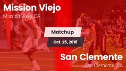 Matchup: Mission Viejo High vs. San Clemente  2019