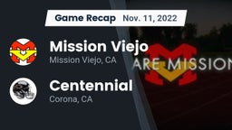 Recap: Mission Viejo  vs. Centennial  2022