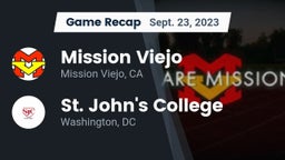 Recap: Mission Viejo  vs. St. John's College  2023
