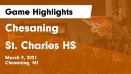 Chesaning  vs St. Charles HS Game Highlights - March 9, 2021