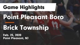 Point Pleasant Boro  vs Brick Township  Game Highlights - Feb. 25, 2020