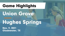Union Grove  vs Hughes Springs  Game Highlights - Nov. 9, 2021