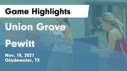 Union Grove  vs Pewitt  Game Highlights - Nov. 18, 2021