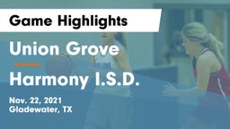 Union Grove  vs Harmony I.S.D. Game Highlights - Nov. 22, 2021