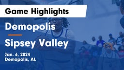 Demopolis  vs Sipsey Valley  Game Highlights - Jan. 6, 2024