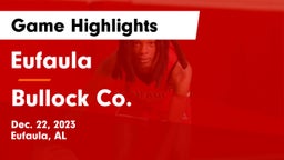 Eufaula  vs Bullock Co. Game Highlights - Dec. 22, 2023
