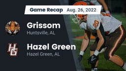 Recap: Grissom  vs. Hazel Green  2022