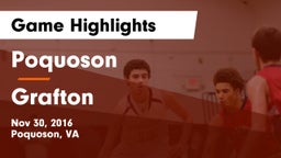 Poquoson  vs Grafton  Game Highlights - Nov 30, 2016