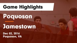 Poquoson  vs Jamestown  Game Highlights - Dec 02, 2016