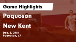 Poquoson  vs New Kent  Game Highlights - Dec. 5, 2018